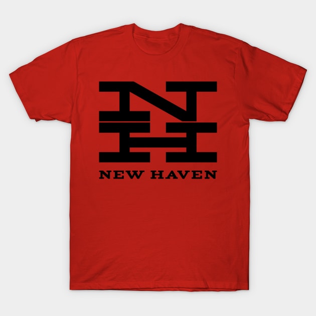 New Haven Railroad 1954 Black Logo With Name T-Shirt by MatchbookGraphics